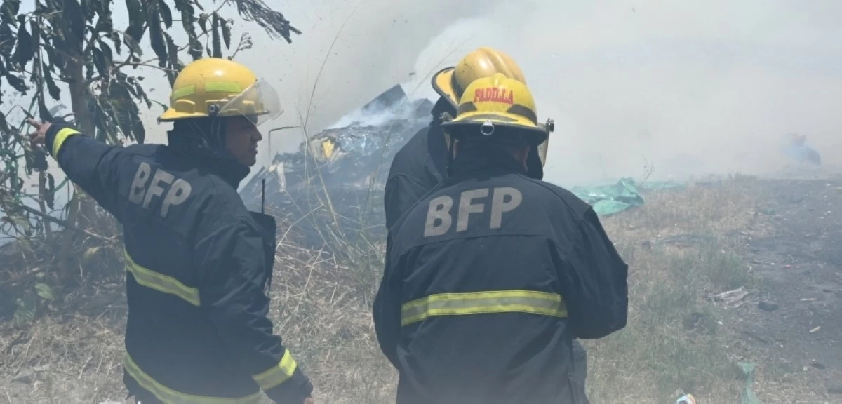 The fire in Muntinlupa (Photo from the Muntinlupa City Department of Disaster Resilience and Management)