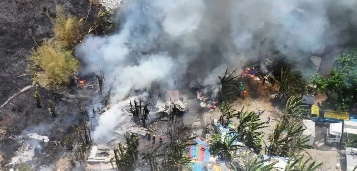 The fire in Muntinlupa (Photo from the Muntinlupa City Department of Disaster Resilience and Management)