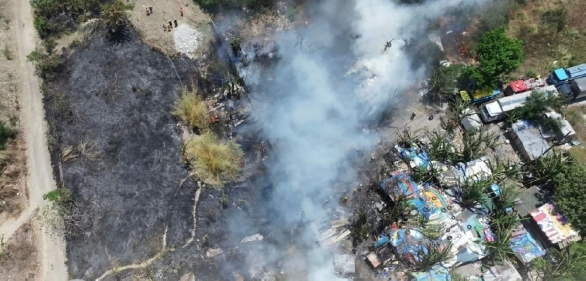 The fire in Muntinlupa (Photo from the Muntinlupa City Department of Disaster Resilience and Management)