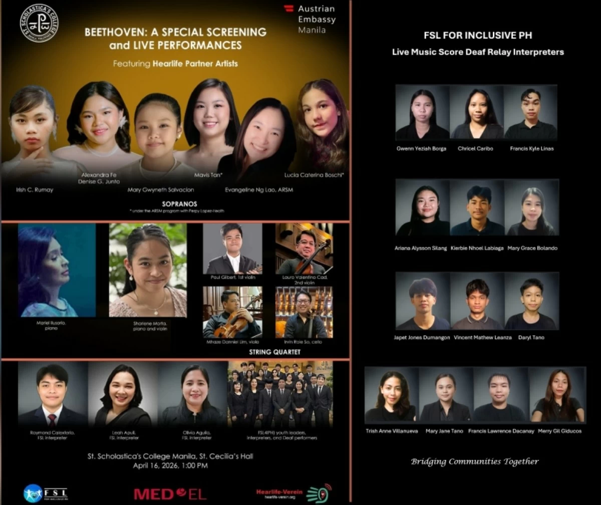 Hearlife-Verein artists and FSL for Inclusive PH advocates (Photos: Hearlife-Verein and FSL4IPH)