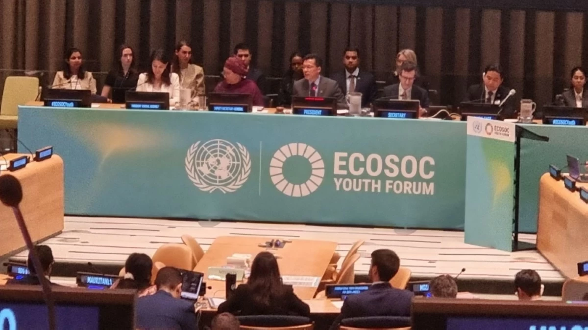 Economic and Social Council (ECOSOC) Youth Forum held at the United Nations Headquarters in New York. (Photo: FSL4IPH)