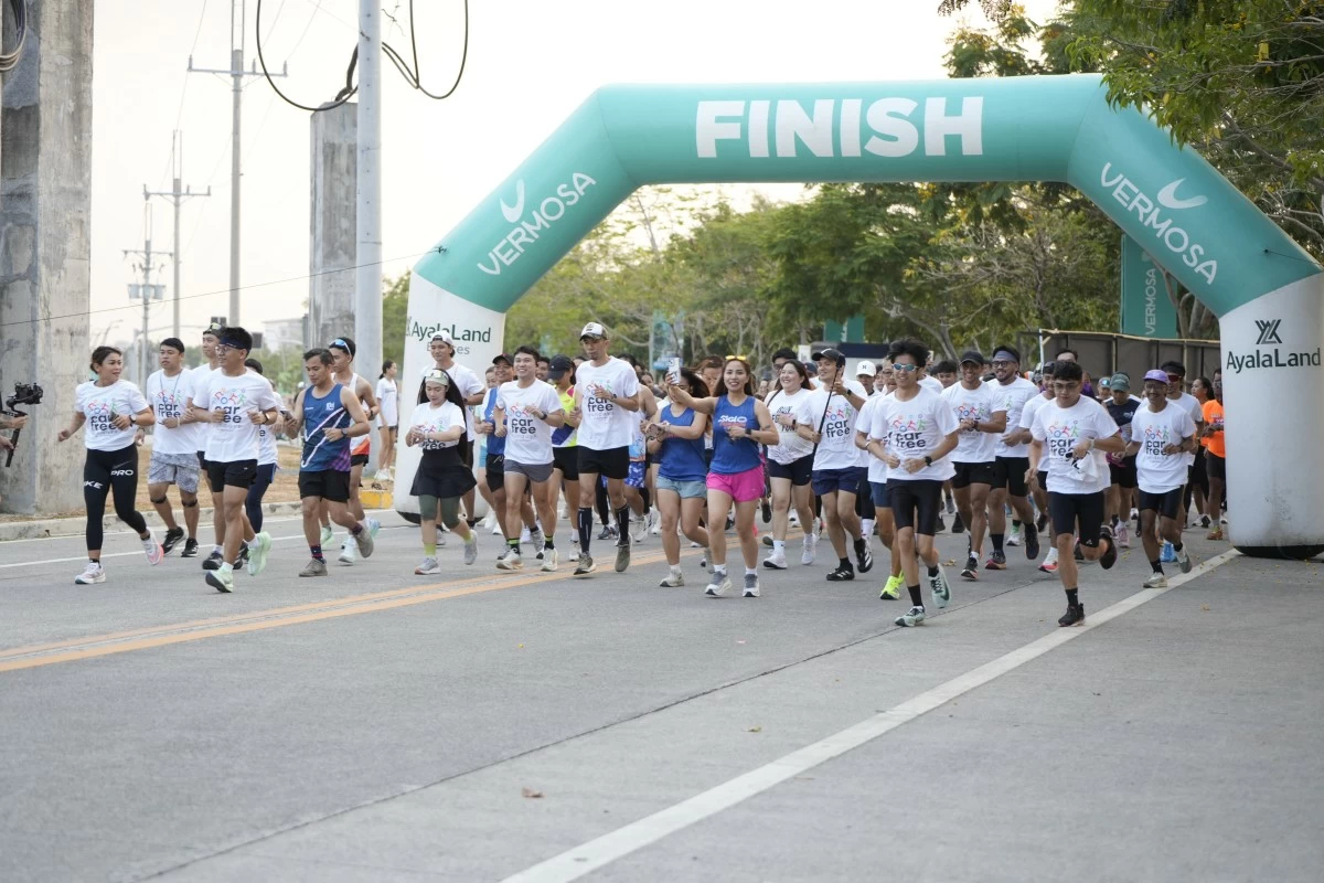 Visitors and residents can walk, jog, and run in Vermosa every Sunday. (Photo: Ayala Land)