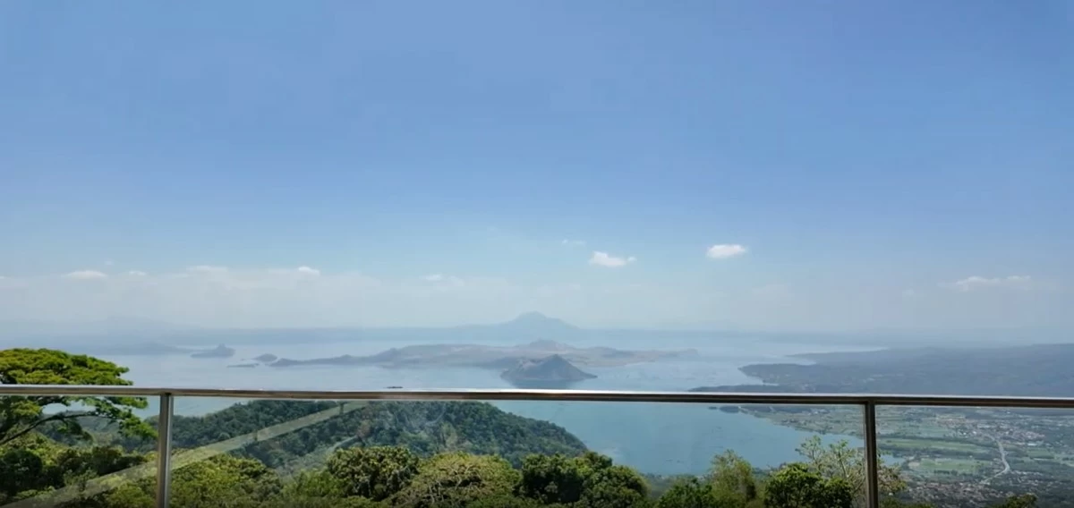 WHAT A SIGHT Gaze upon the natural beauty of Taal Volcano from the balcony area