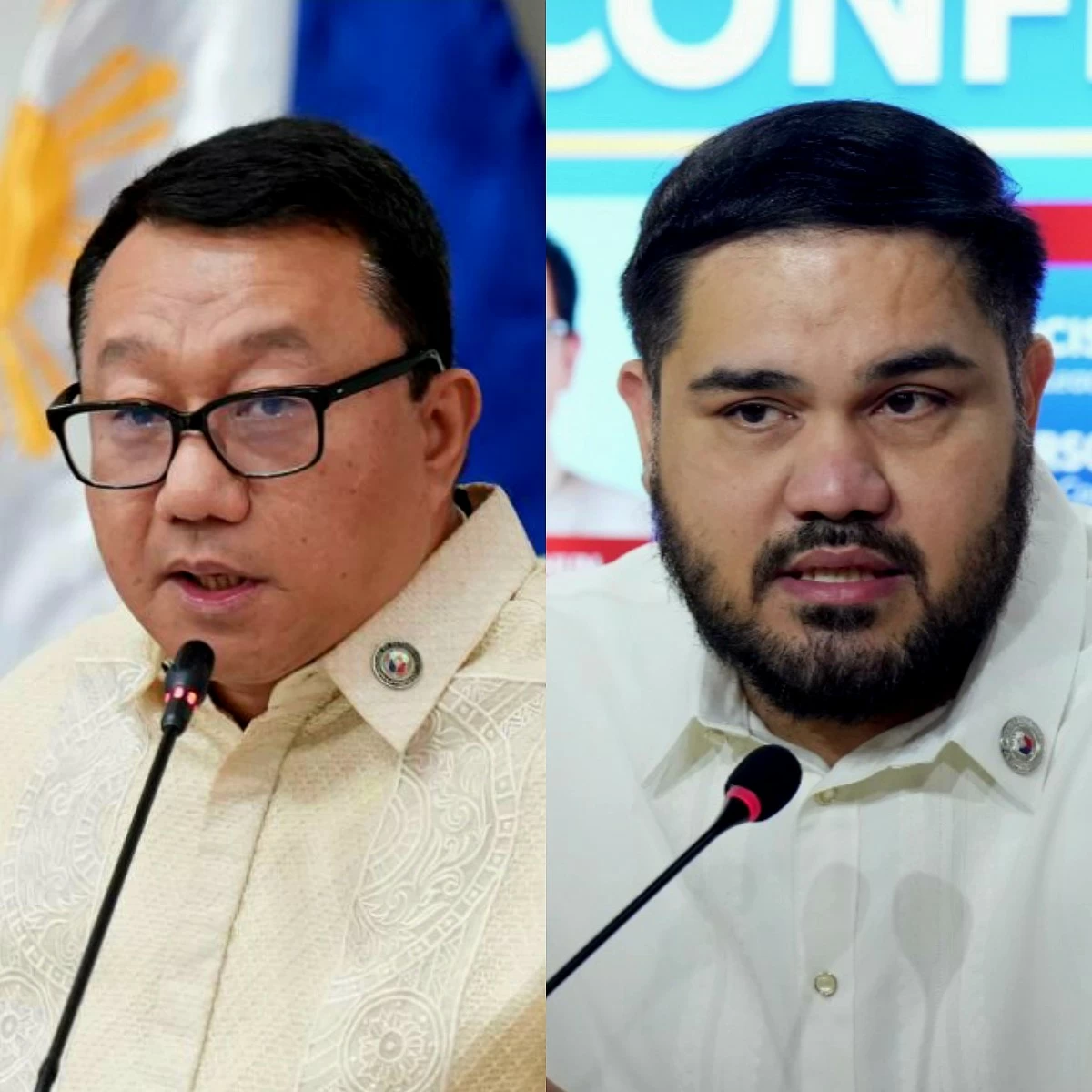 Manila 3rd district Rep. Joel Chua (left), La Union 1st district Rep. Paolo Ortega V (PPAB)