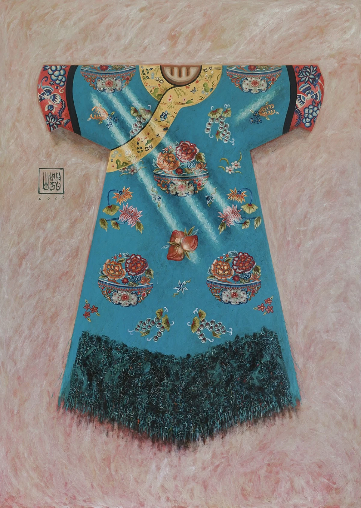 'VESSEL OF ABUNDANCE,', oil on canvas, 84x60 inches, 2025