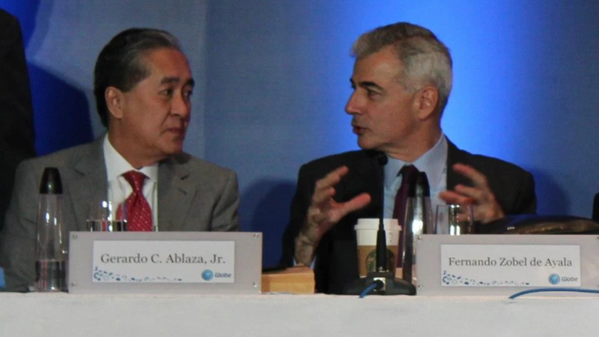Fernando Zobel de Ayala (right) alongside Gerry Ablaza (left), the man JAZA tapped as the operational engine for Globe.