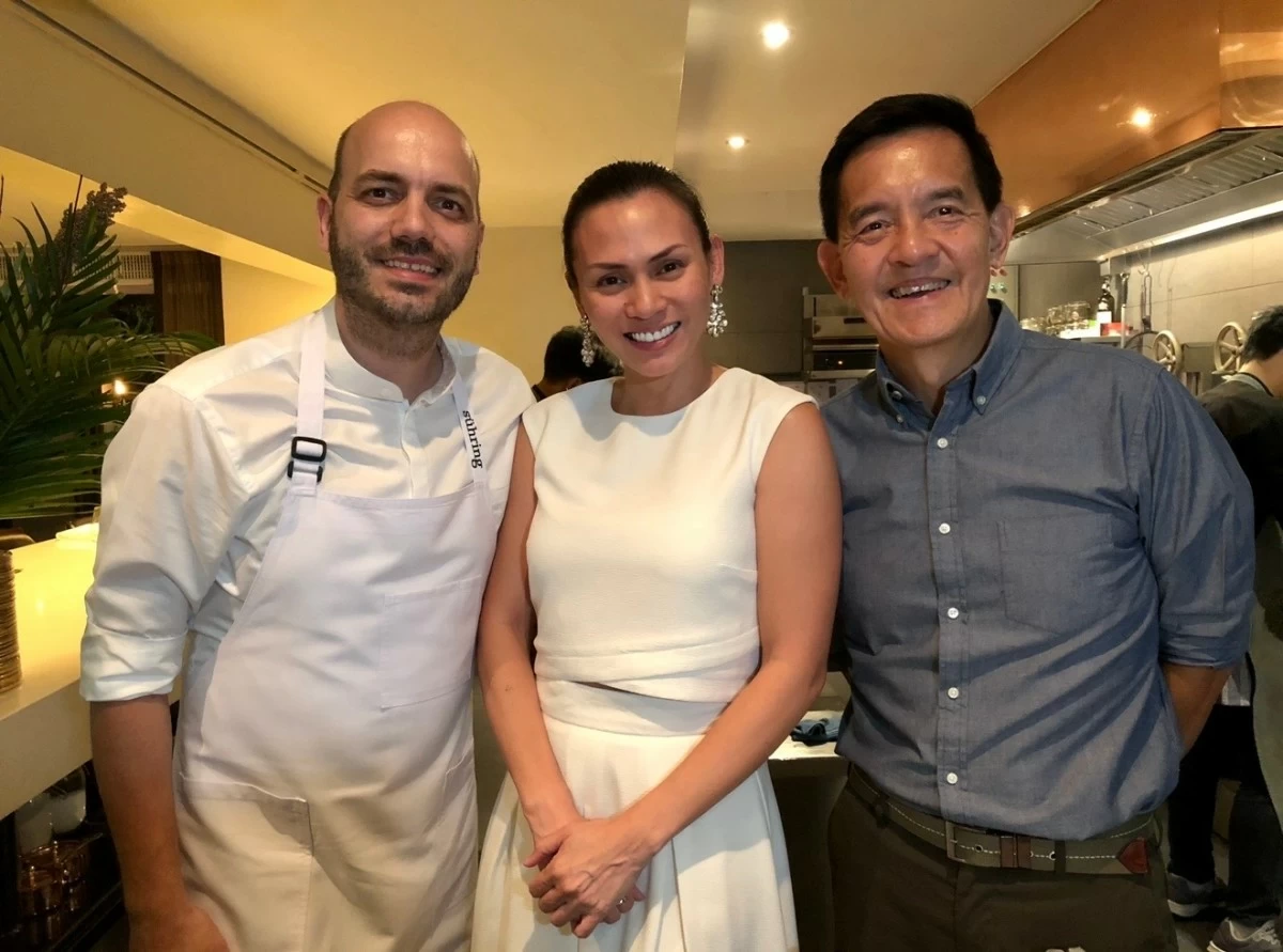 AT SÜHRING, Bangkok — with one of the twins, Thomas and Mathias Sühring; back in November 2018.