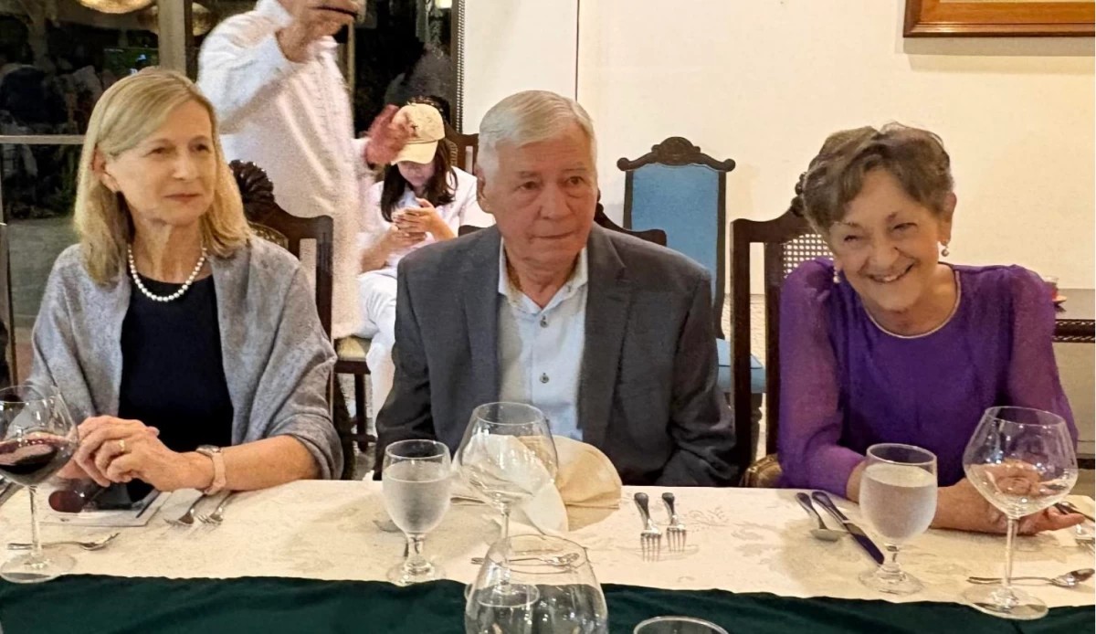 Ambassador Dr. Smiljana Knez of Slovenia Embassy joined Ambassador . Răduța Dana Matache and spouse Constantin Matache