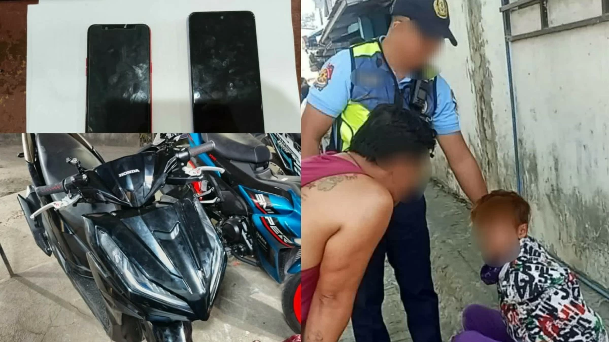 Authorities arrest a robbery suspect and recover stolen items, including a motorcycle and mobile phones, after the suspect allegedly demanded payment for their return. (Photo from Rizal PPO)