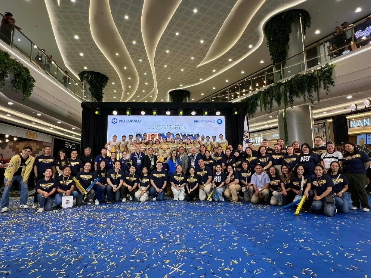 NATIONAL University (NU) Davao is launched at SM City Davao in Davao City on Saturday afternoon, April 25. (Photo via Ivy Tejano)