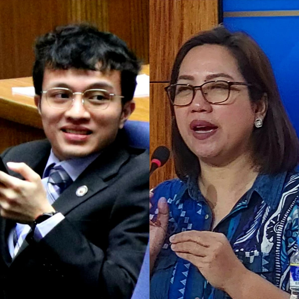 Cavite 4th district Rep. Francisco "Kiko" Barzaga (left), Iloilo 1st district Rep. Janette Garin (MANILA BULLETIN)
