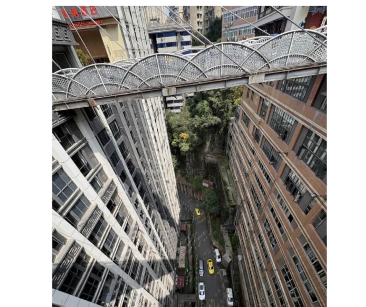 The 22nd Floor Plaza is a striking architectural landmark, renowned for its unique ‘8D’ design. Owing to Chongqing’s steep terrain, the plaza that appears at ground level on one side is, in fact, the 22nd floor of the building. (Photo: Badette M. Cunanan/Manila Bulletin)
