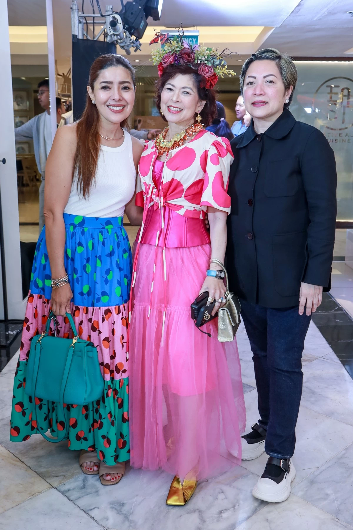 Happy Ongpauco, Tessa Prieto, and Irene Nubla (Photo: Rustan's)
