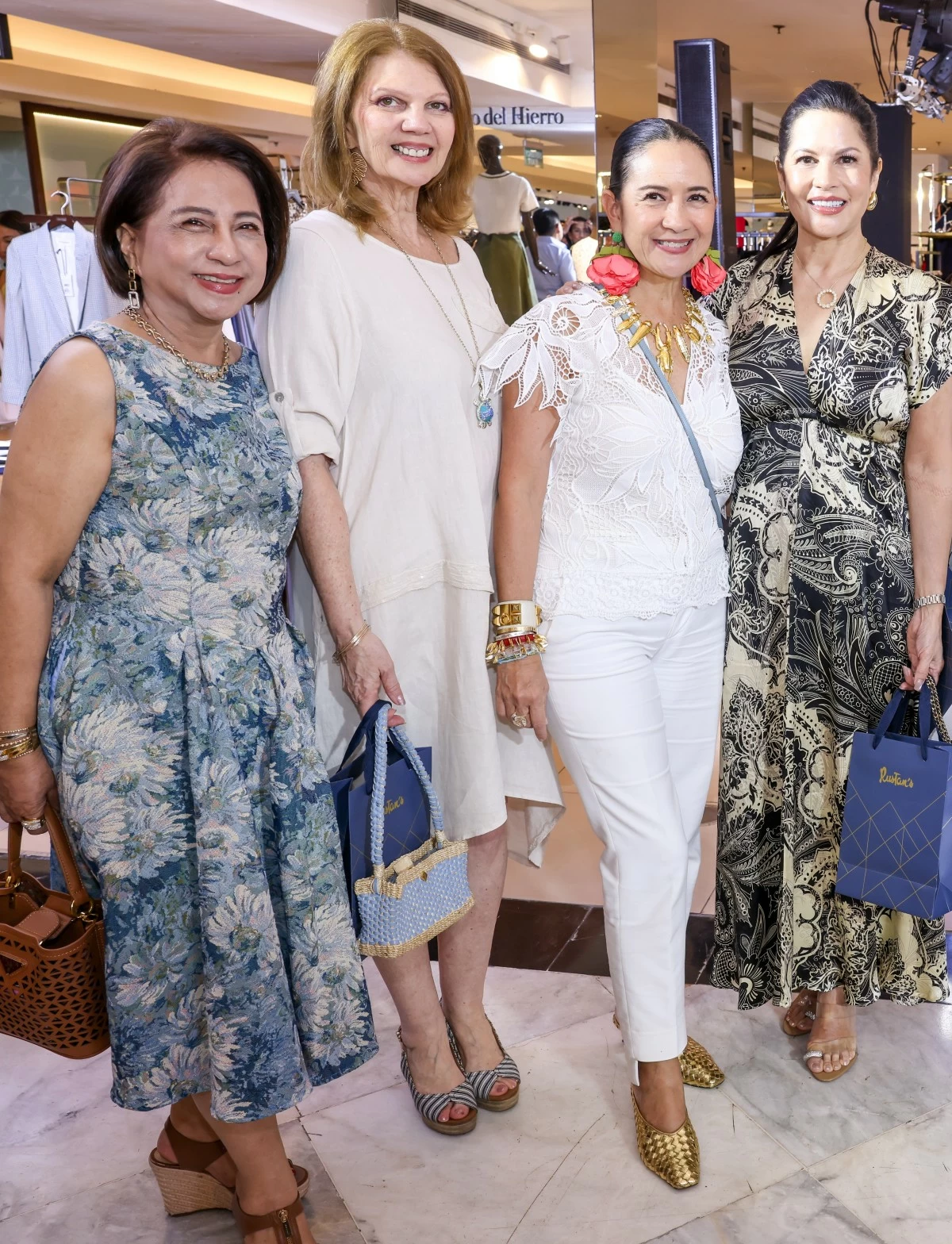 Dette Tan, Fiona Malca, Mia Borromeo, and Jenny Syquia (Photo: Rustan's)
