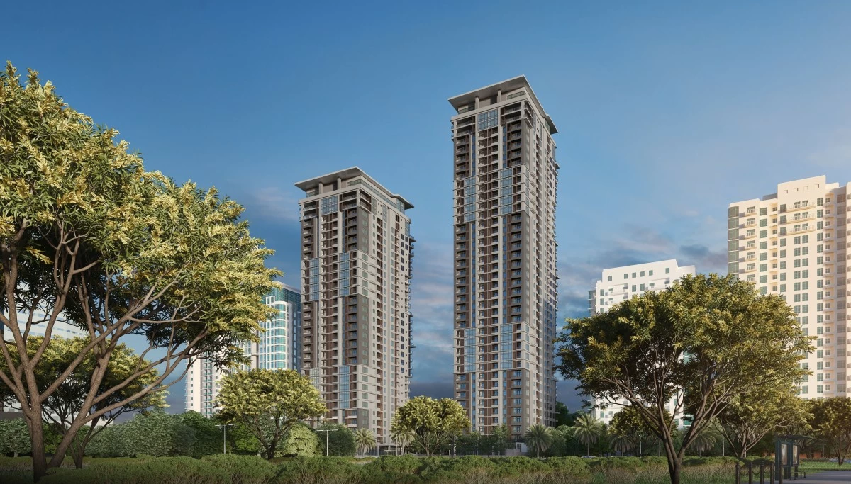 1001 Parkway Residences, the iconic garden towers progressing as a pre-selling development at Parkway Ave., Filinvest City, Alabang (Artist’s perspective: Filigree)
