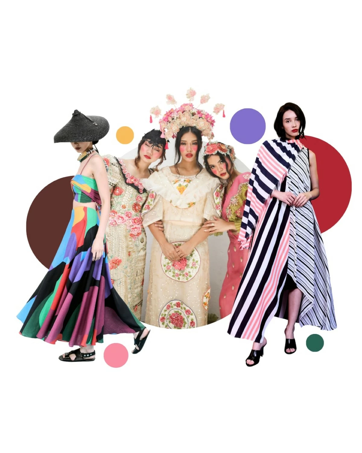 WOVEN STORIES In the Philippine context, the work of Rajo Laurel or Patis Tesoro similarly demonstrates how fashion can engage with heritage, material culture, and contemporary life, according to Jorell Legaspi. (Photos: Patis Tesoro and Rajo Laurel)