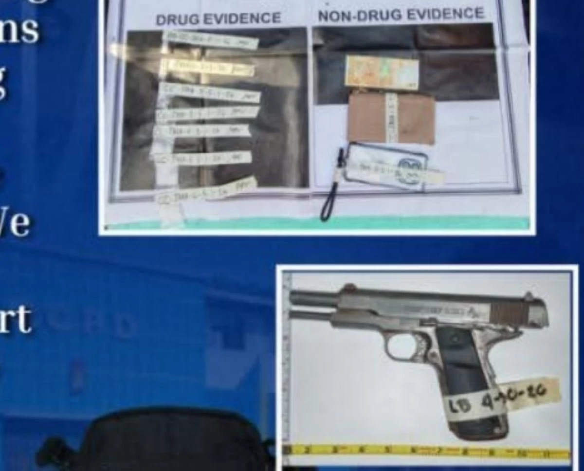 The recovered pieces of evidence from the five suspects (Photo from QCPD)