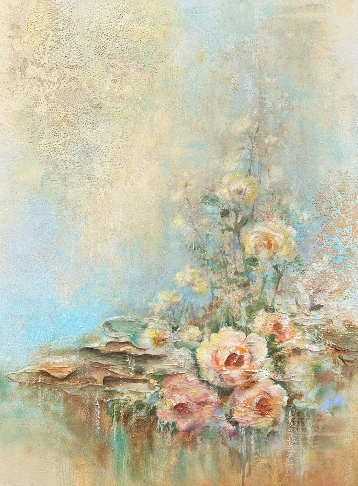 'SOFT EMERGENCE,' oil on canvas, 33x24 inches, 2026