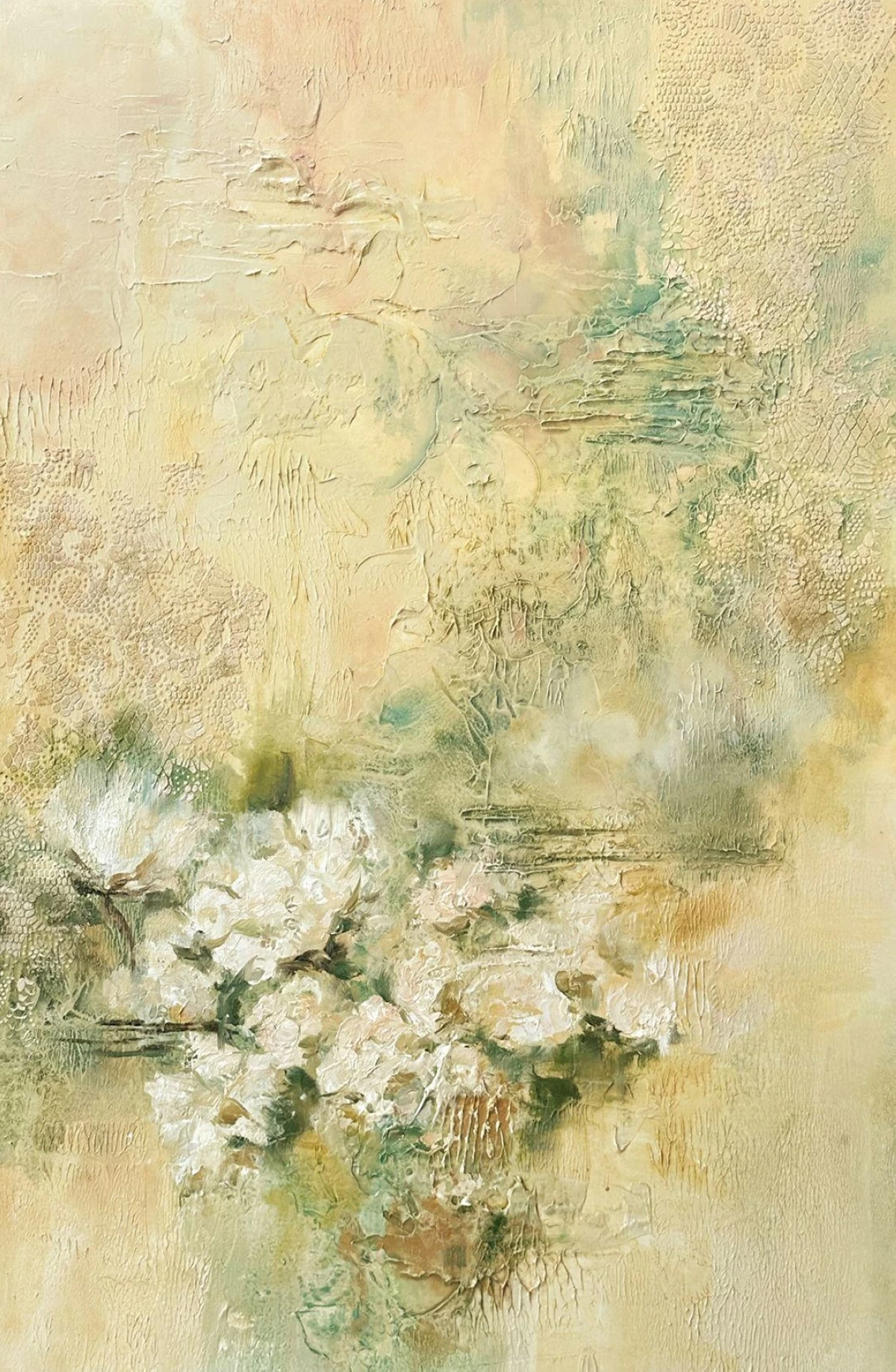 'FIORITURA 2,' oil on canvas, 36x24 inches, 2026