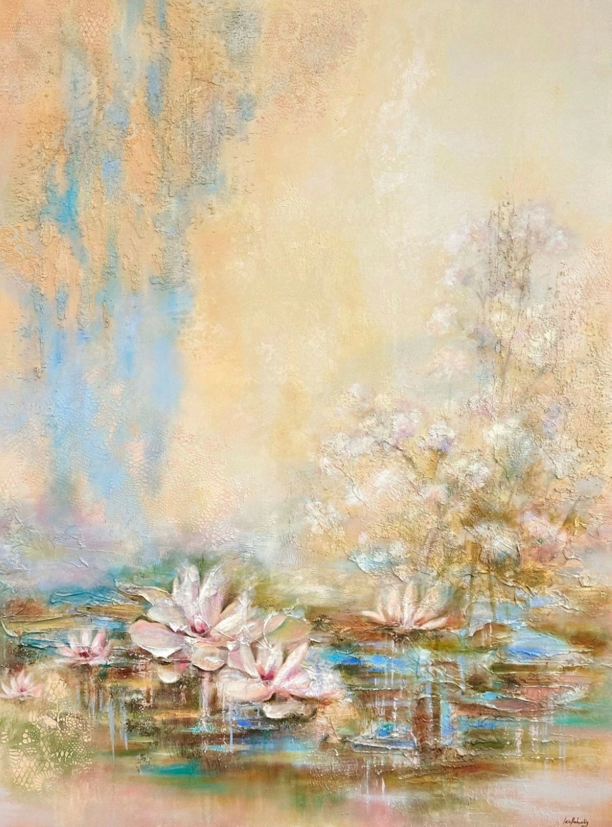 'TOPOGRAPHY OF SPRING,' oil on canvas, 48x46 inches, 2026
