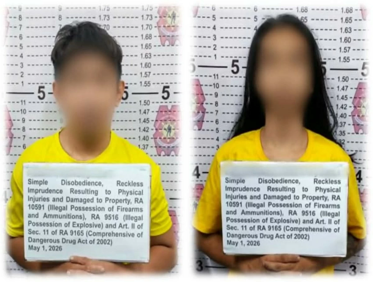 Two men allegedly linked to a string of robberies in Quezon City, San Juan, and Marikina are arrested in Pasig City. (Photo from Pasig CPS)