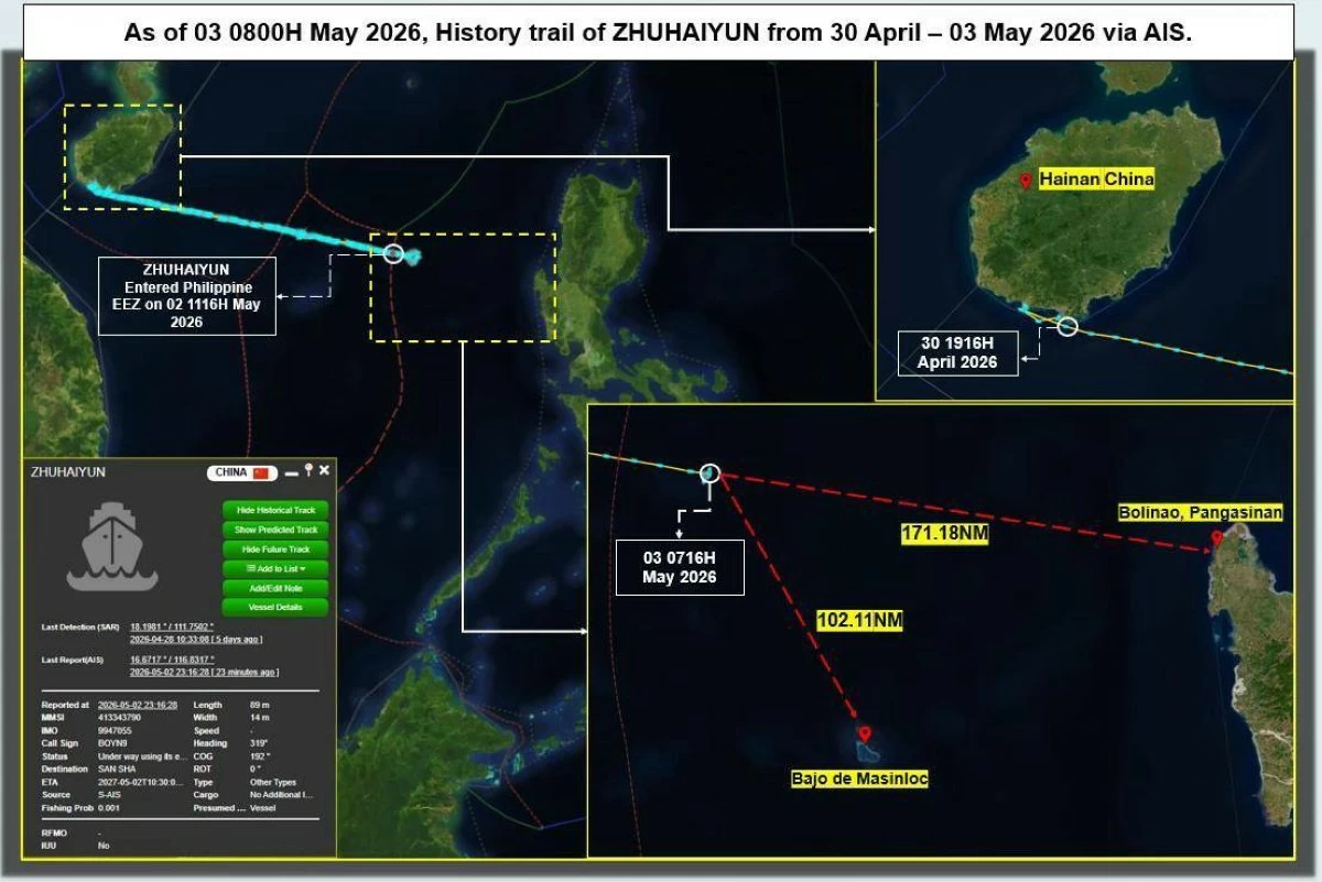 (Courtesy of PCG spokesperson for WPS, Rear Admiral. Jay Tarriela)