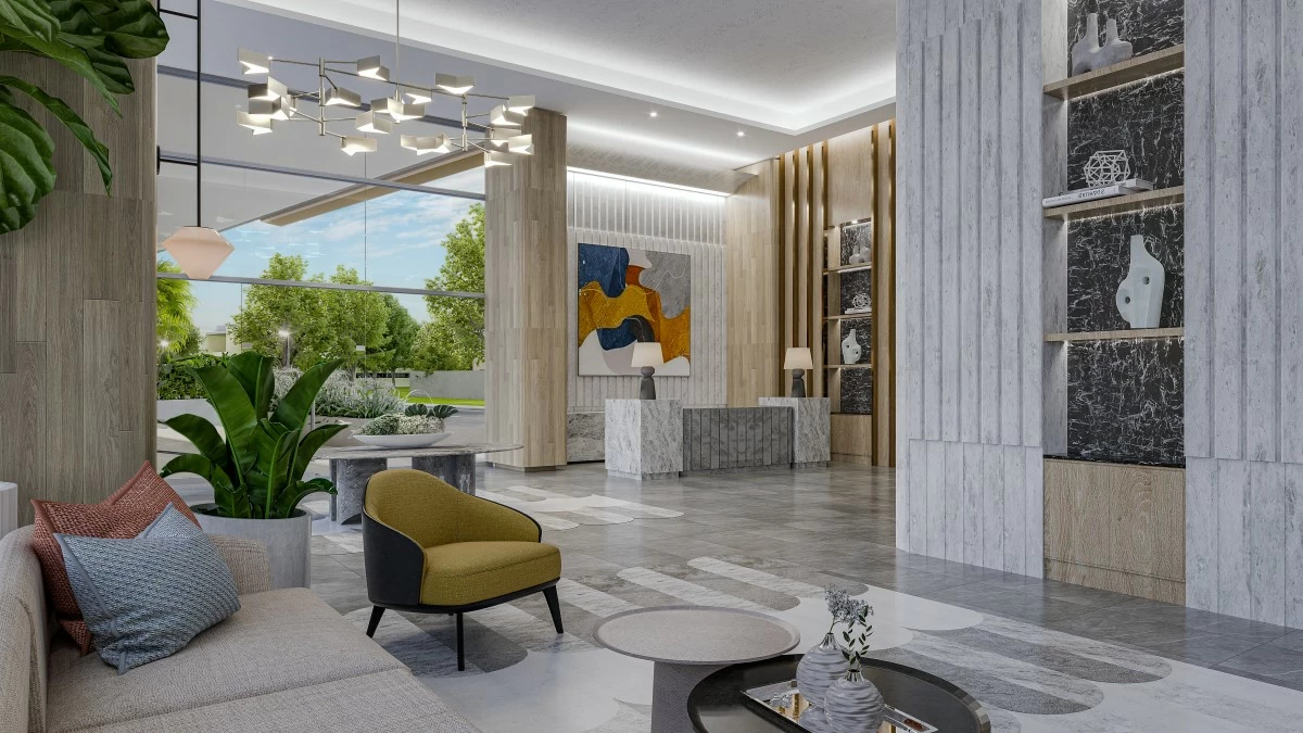 MIRA’s lobby (Artist’s perspective: RLC Residences)