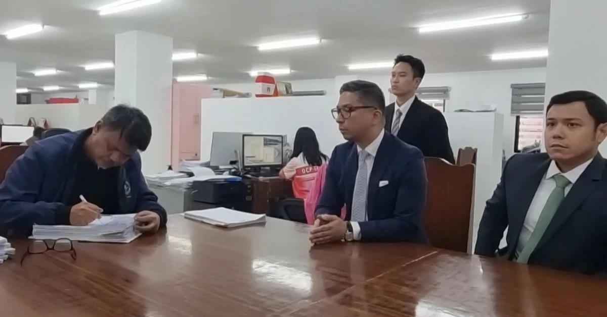 Vice President Sara Duterte, through her legal counsel, lawyer Salvador Paolo Panelo Jr., files a reply-affidavit in Taguig, denying links to Ramil Madriaga and asserting that evidence and witness testimony disprove his allegations in the perjury case. (Screenshot from OVP video)