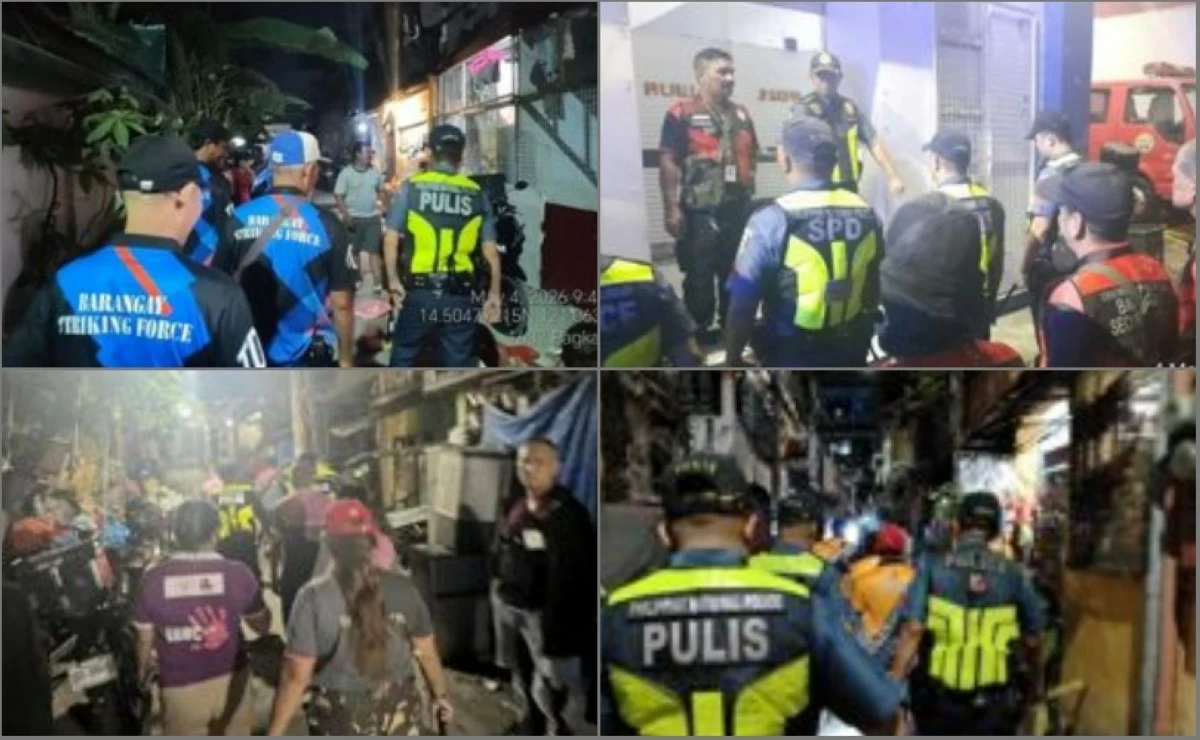 The Southern Police District's operations in Taguig on May 4 (Photos from SPD) 