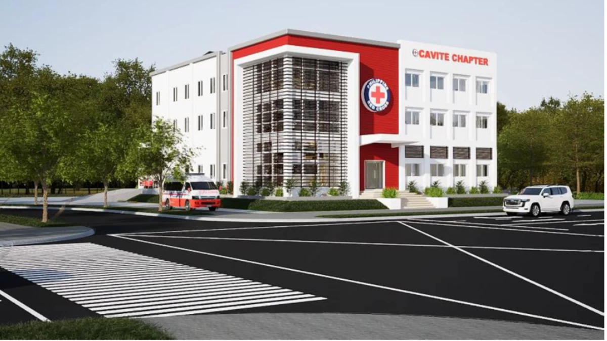Illustration of the planned Philippine Red Cross–Cavite Chapter facility upgrade aimed at strengthening disaster response and community services. (Photo courtesy of DigiPlus Foundation)