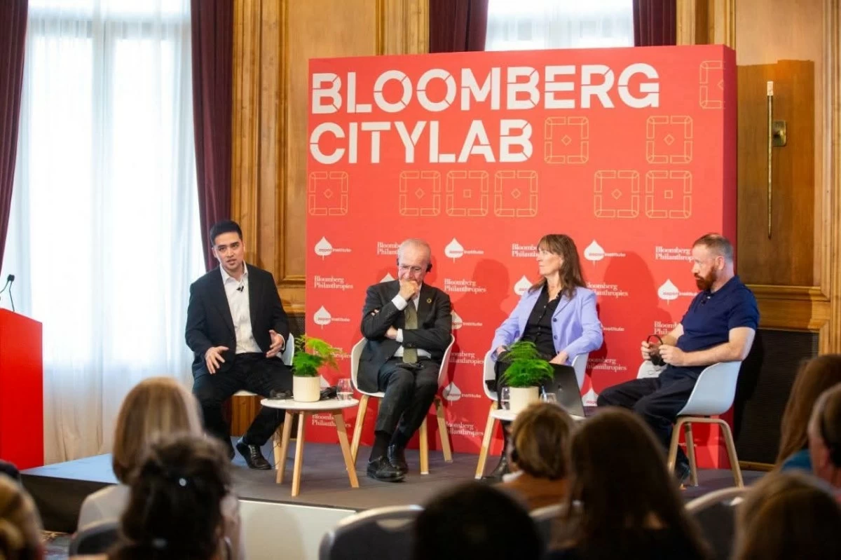 Pasig City Mayor Vico Sotto speaks during Bloomberg CityLab 2026. (Photo from Bloomberg Philanthropies)