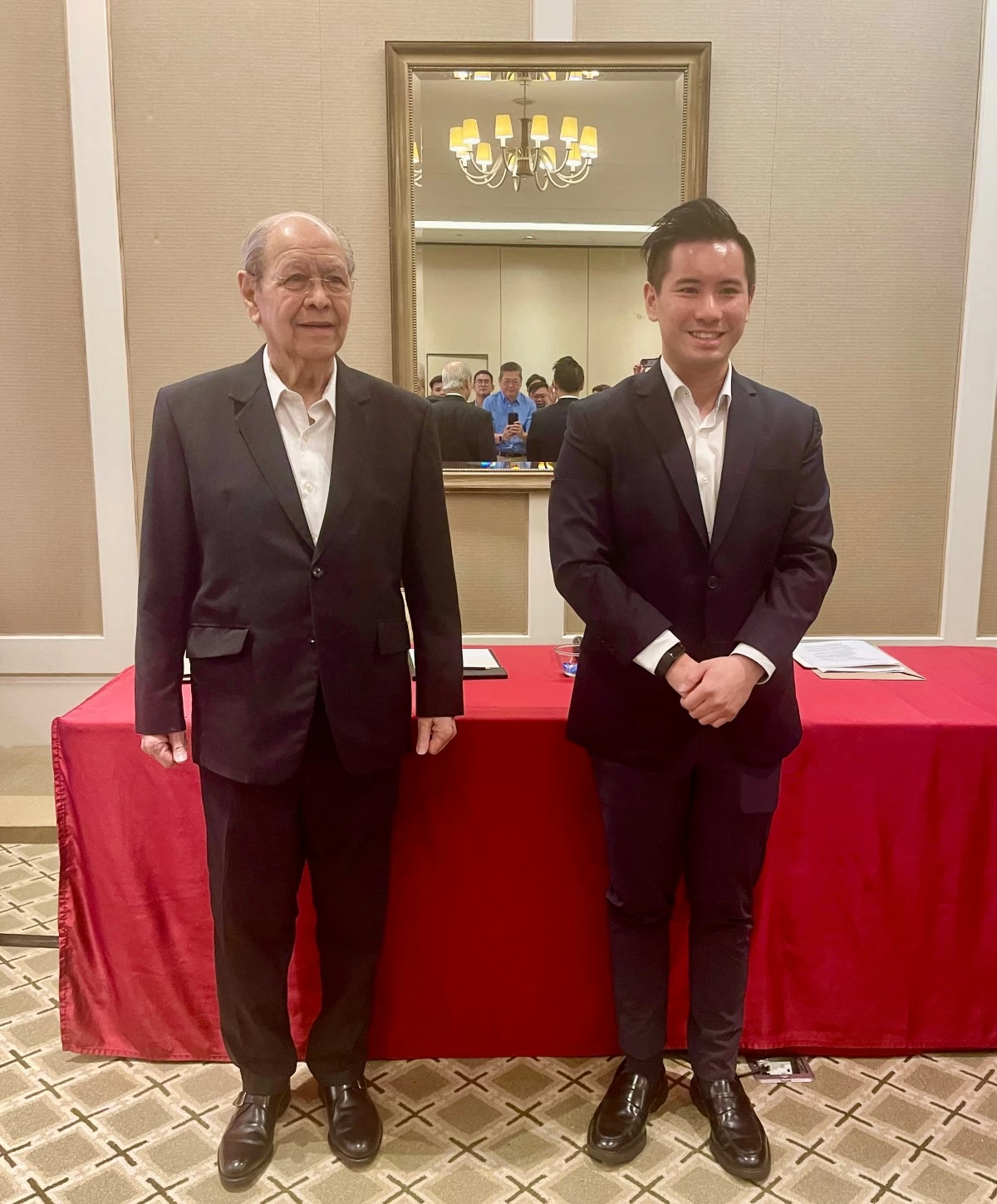 LT Group CFO Jose Gabriel D. Olives and LT Group President and CEO Lucio C. Tan III