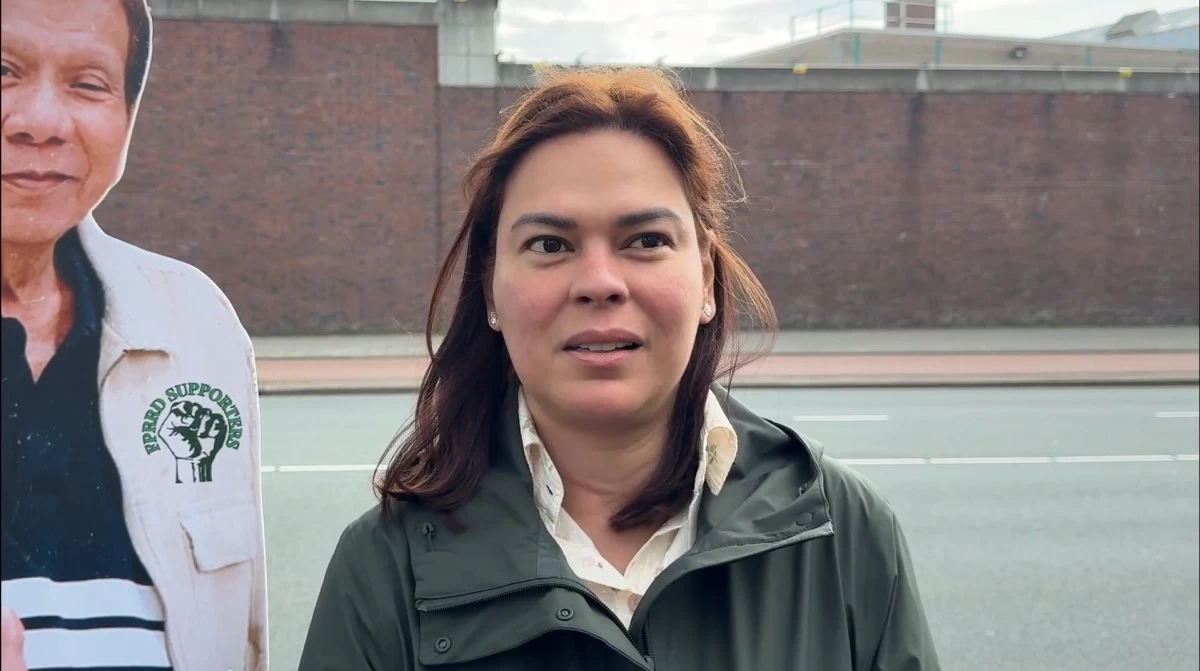 Vice President Sara Duterte says former President Rodrigo Duterte has been in “quiet reflection” about God and the universe as he faces trial proceedings before the ICC in The Hague. (Screenshot from OVP video)