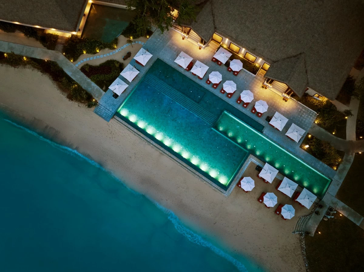 Aerial view of Lagen Island (Photo: Ayala Land Hospitality)