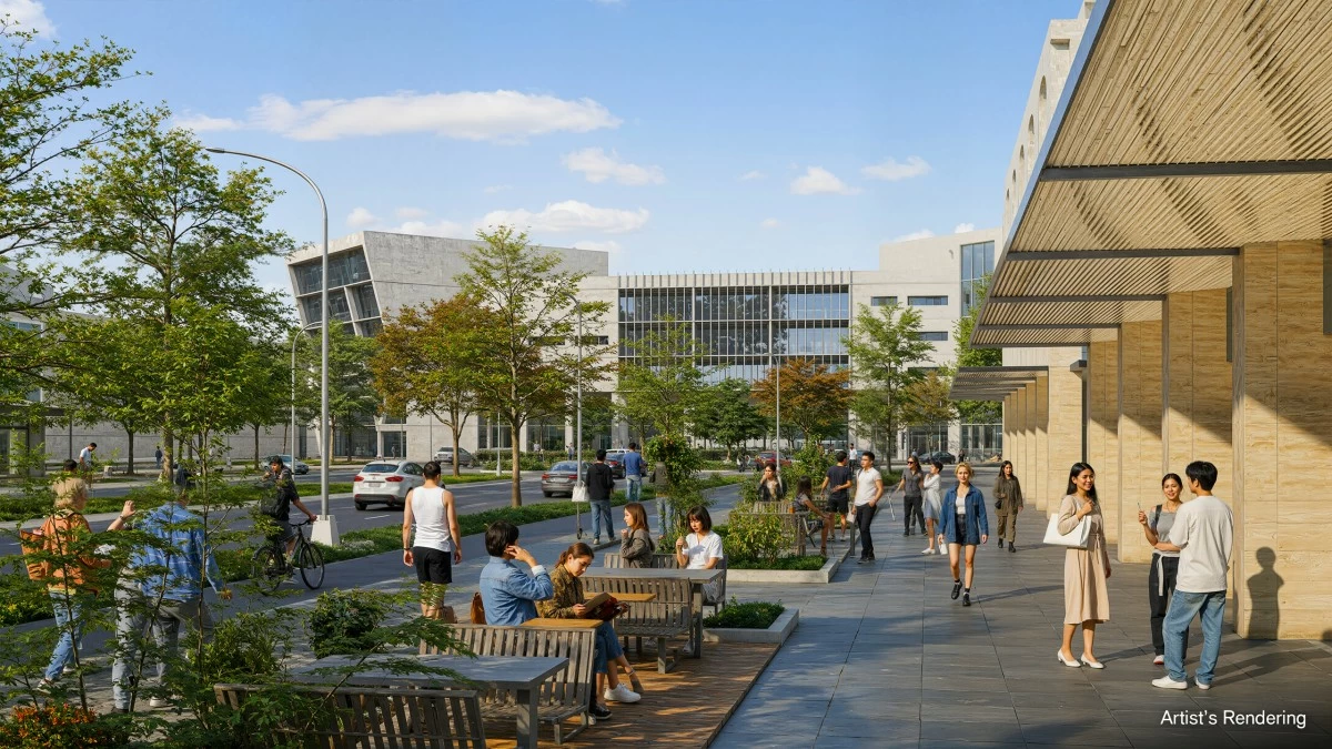 Designed for energy and growth, University Town captures the spirit of campus life with a youthful and engaging atmosphere. (Artist's perspective: Villar City)