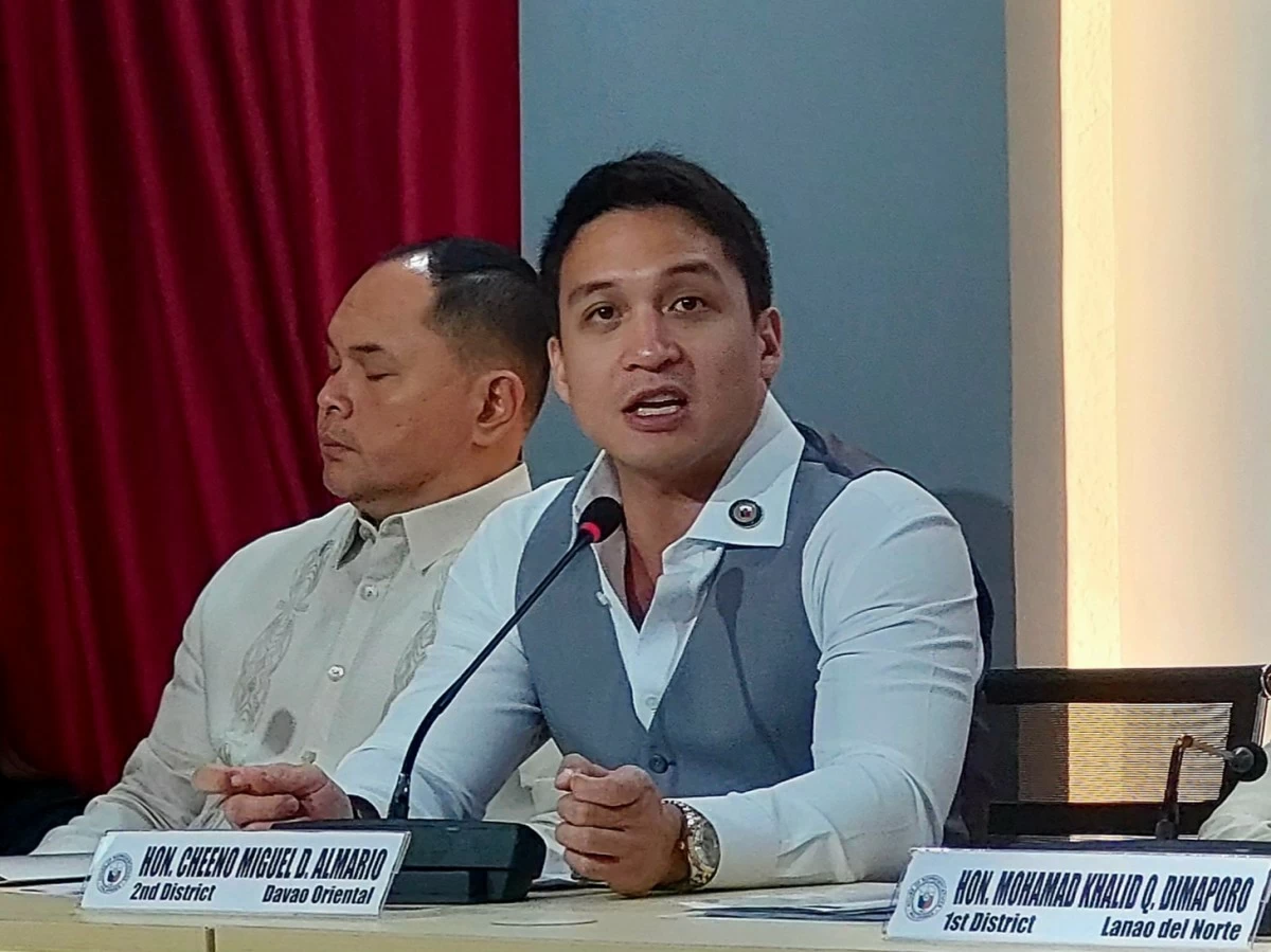 Davao Oriental 2nd district Rep. Cheeno Miguel Almario (Ellson Quismorio/ MANILA BULLETIN)