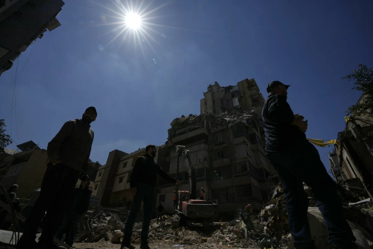 RESCUE workers search through the rubble of a building destroyed in an Israeli airstrike the previous day in Dahiyeh, Beirut's southern suburbs, Lebanon, Thursday, May 7, 2026. (AP)