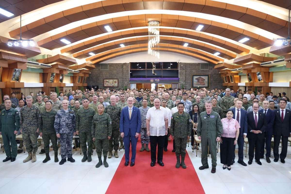 The Armed Forces of the Philippines (AFP) and the United States military wrap up the 41st iteration of “Exercise Balikatan” on May 8, 2026 at Camp Aguinaldo in Quezon City as defense and military leaders described the drills as preparation for “warfighting in the 21st century” amid rising regional tensions. Department of National Defense (DND) Secretary Gilberto Teodoro Jr. led the closing ceremony which featured the ceremonial furling of the Balikatan flag by Admiral Samuel Paparo, commander of the US Indo-Pacific Command (Indopacom), and AFP Chief, General Romeo Brawner Jr. to symbolize the end of the two-week-long drills. (Photo: DND)