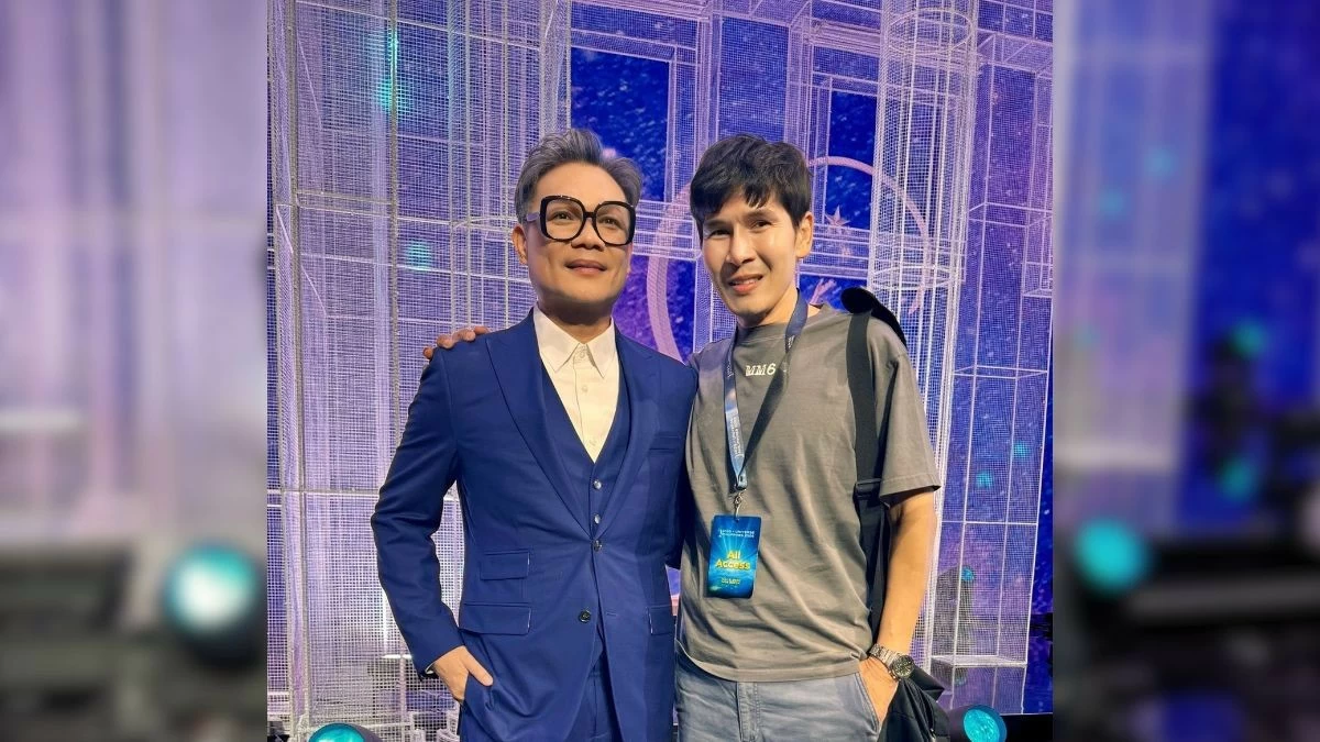Miss Universe PH CEO Jonas Gaffud and Stage Designer Ronald King (Photo: Ronald King/FB)