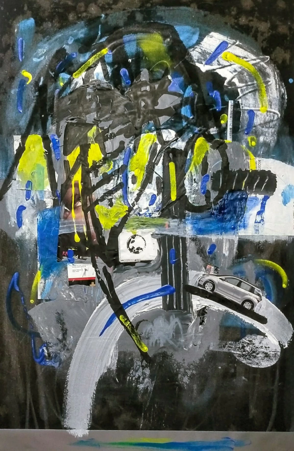'I WILL ROAM FREELY,' mixed media on canvas, 24x36 inches, 2026