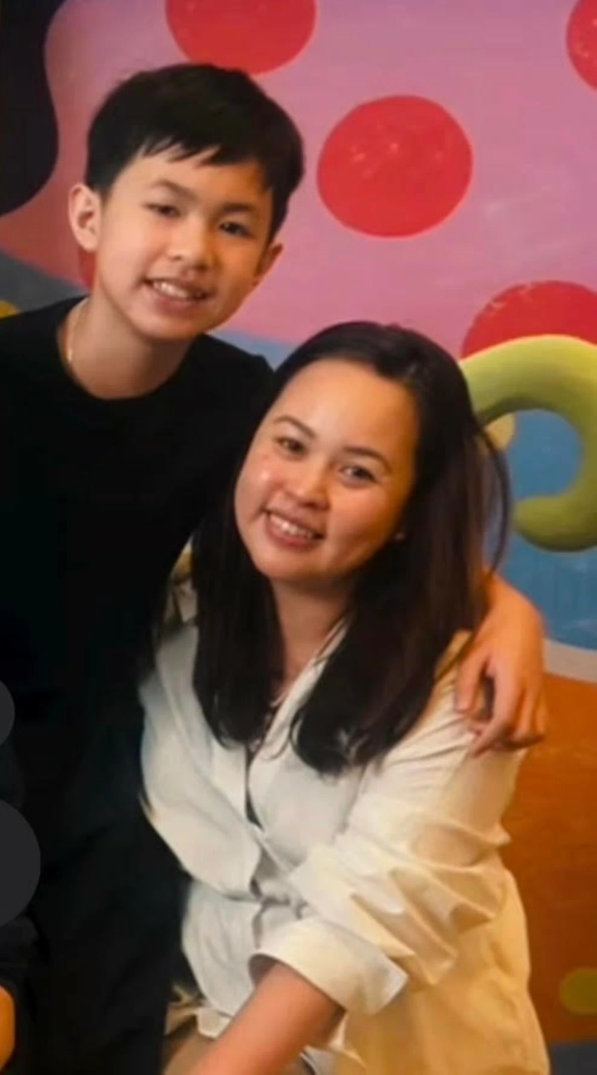 Czarina Ledesma with son Julio