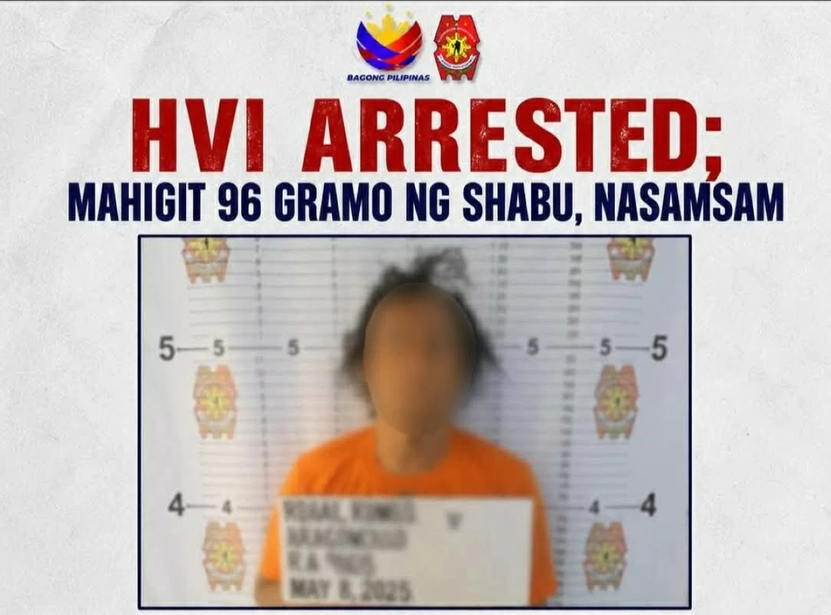 Authorities arrest a high-value individual during a buy-bust operation in Binangonan and confiscate P653,278 worth of suspected shabu. (Photos from Rizal PPO)