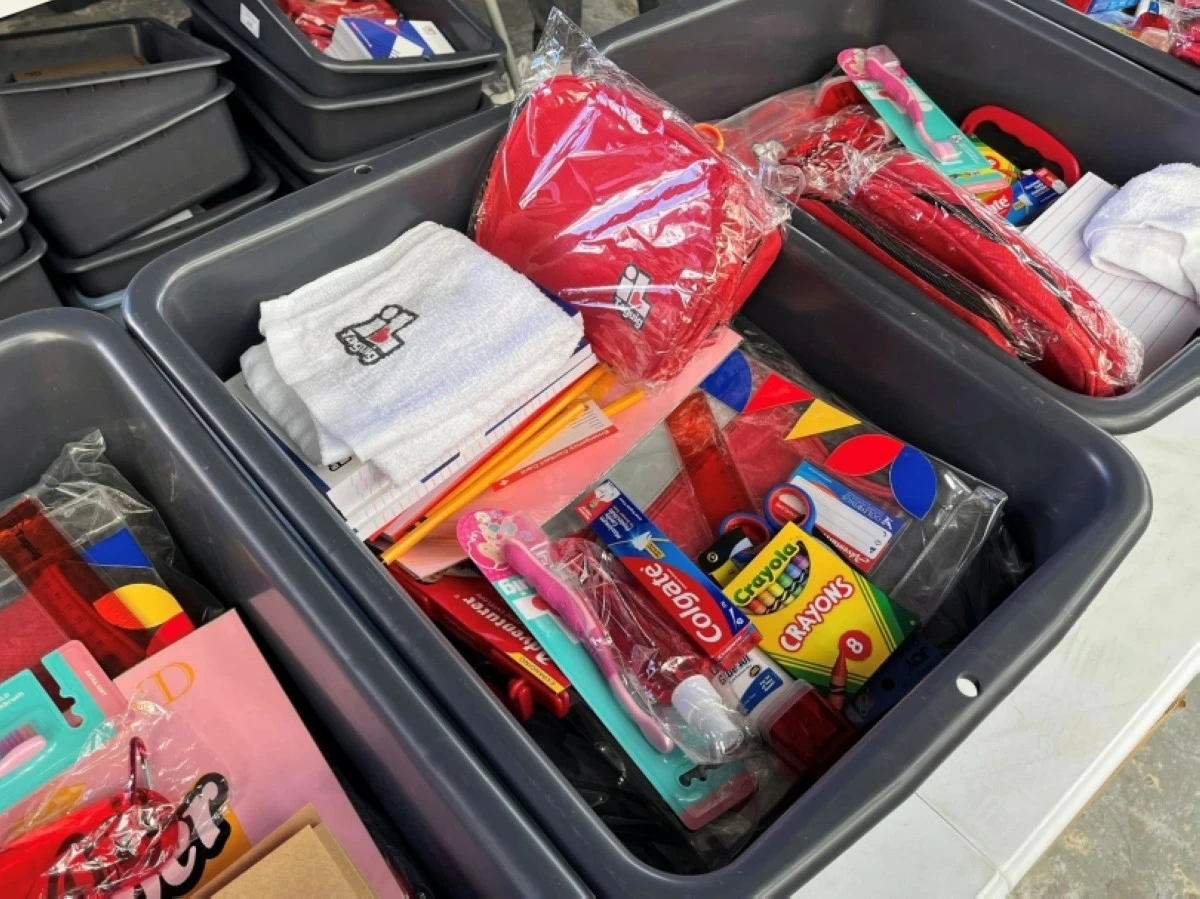 The school package to be distributed by the Taguig City government (Photo from the Taguig City government's Facebook page) 