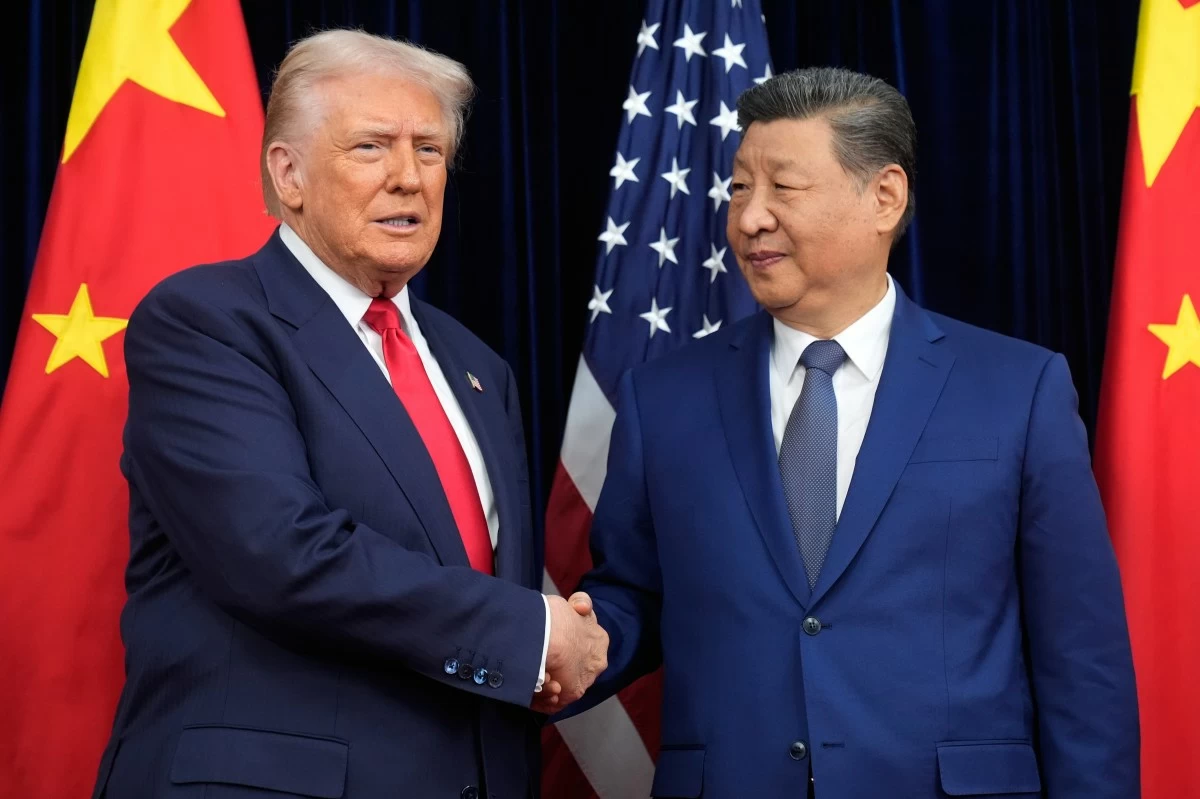 PRESIDENT Donald Trump (left) and Chinese President Xi Jinping shake hands before their meeting at Gimhae International Airport in Busan, South Korea, Oct. 30, 2025. (AP)