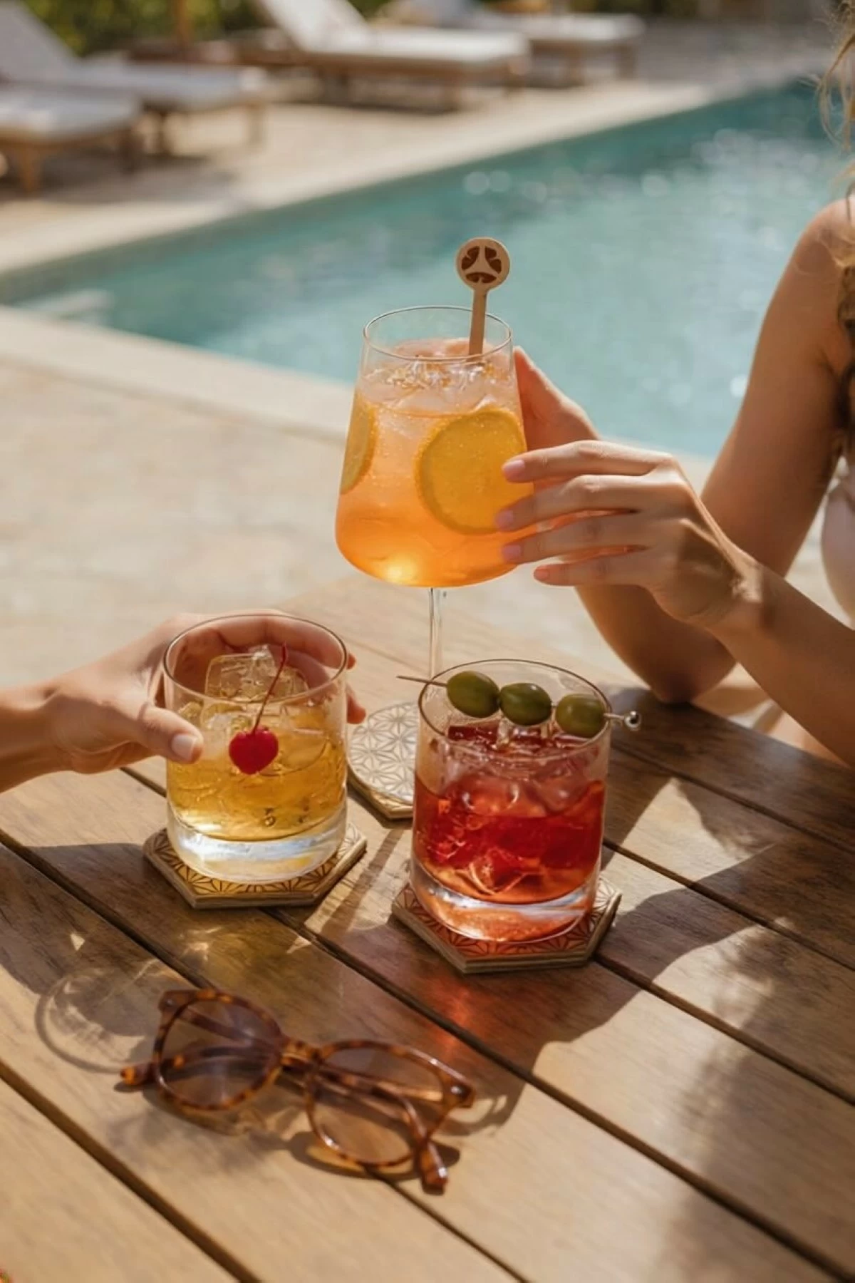 Smoked Godfather, Sakura Aperol Spritz, and Dirty Negroni (Photo: Newport World Resorts)