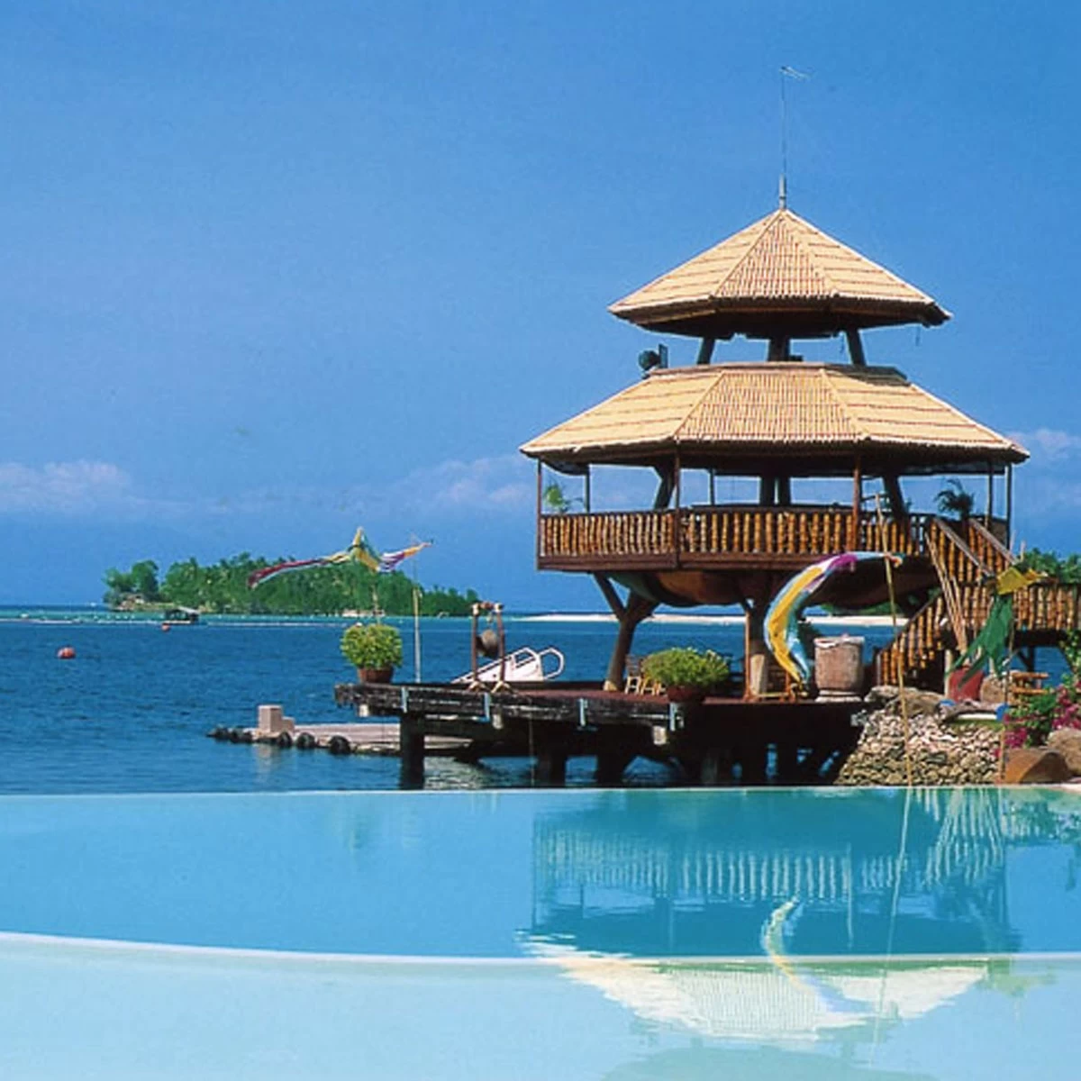 CHILL LIFE The iconic parola of the world-class Samal Island destination, Pearl Farm Beach Resort