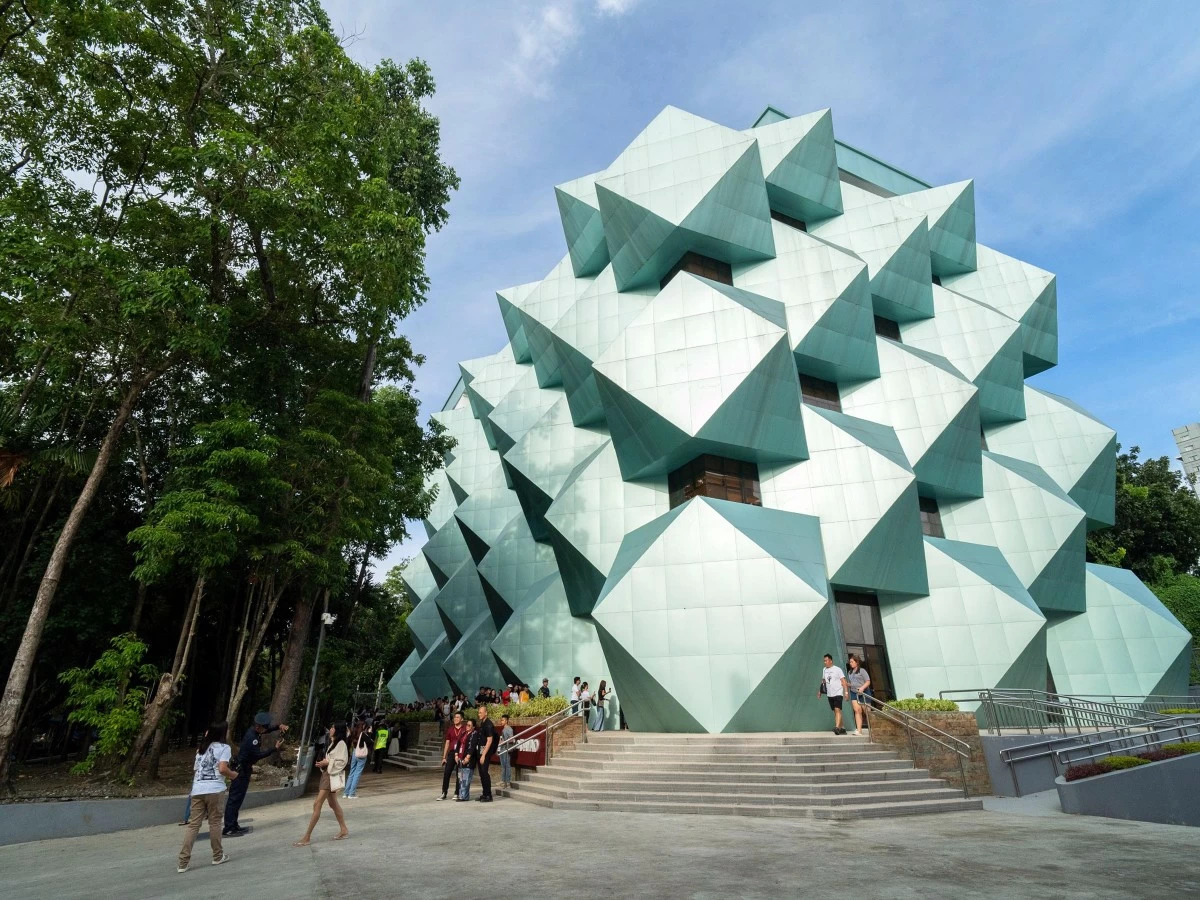 CULTURAL HOT SPOT Art uniquely Davao. The National Museum of the Philippines-Davao building is inspired by the durian fruit. (Photo: NMP Davao)