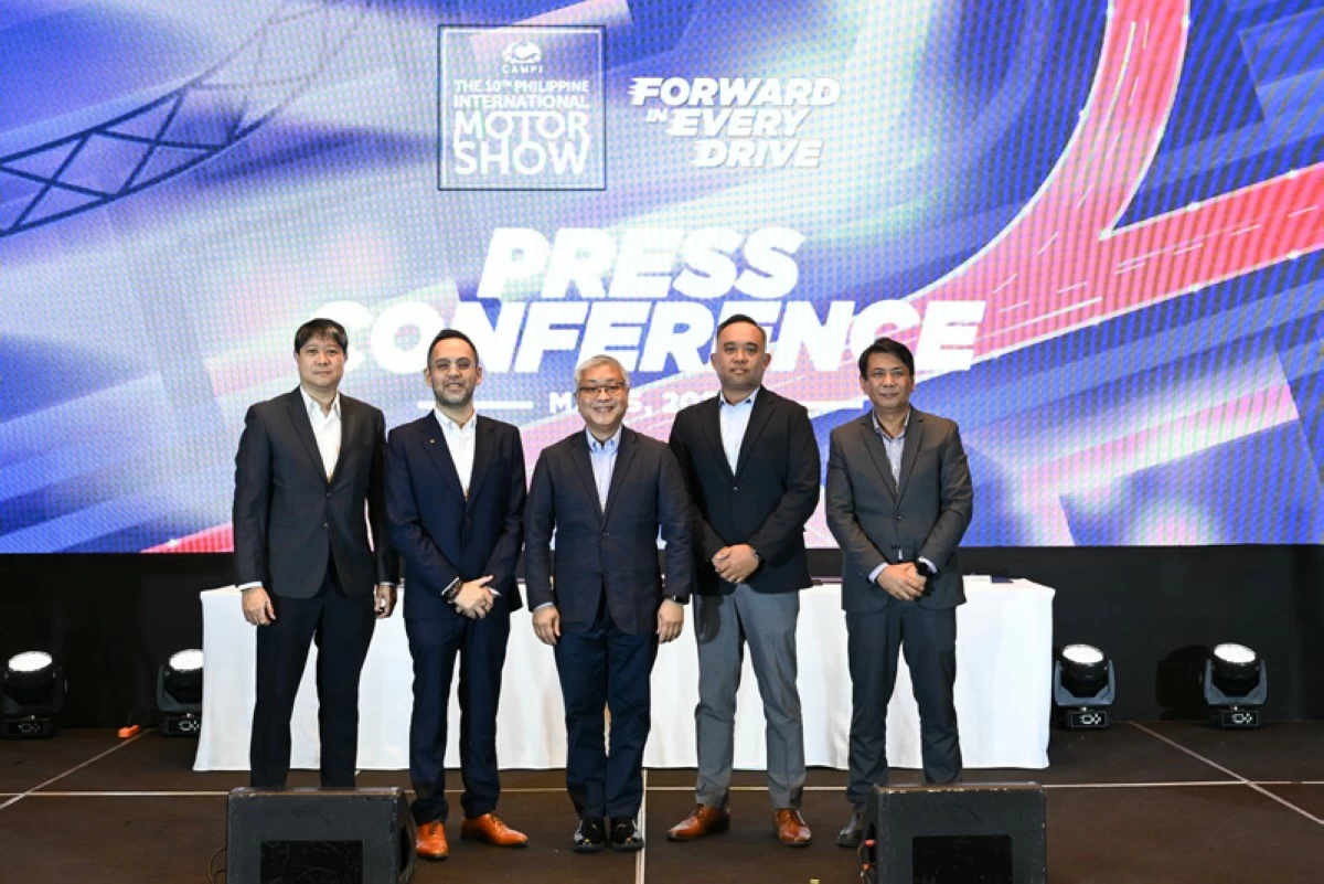 From left: Officers of CAMPI; Victor Vinarao of Mitsubishi Motors Philippines Corp.; Atty. Rhys Alexei Murillo of Nissan Philippines, Inc.; Jing Atienza of the Chamber of Automotive Manufacturers of the Philippines, Inc. (CAMPI); Robert Carlos of Isuzu Philippines Corp.; and Atty. Louie Soriano of Honda Cars Philippines, Inc.