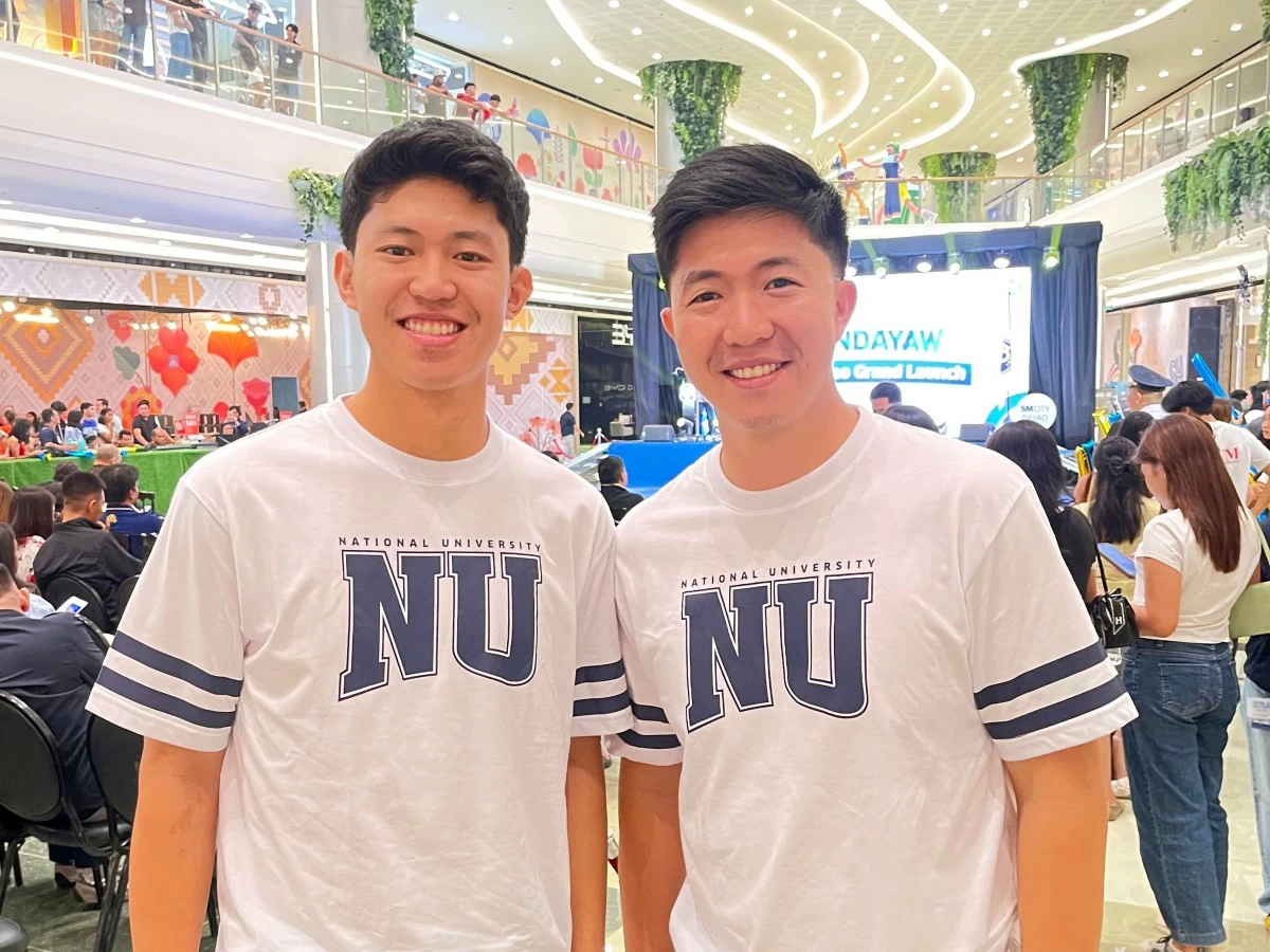 (From left) Former NU hoopsters and siblings Patrick Wilson Yu and Dave Wilson Yu