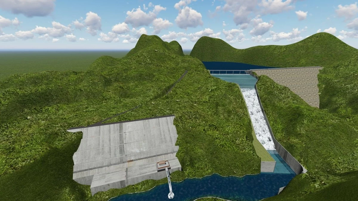 DIGITAL perspective of the Panay River Basin Integrated Development Project in Capiz. (NIA Western Visayas)